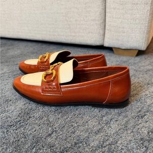 Jeffrey Campbell Brown and Cream Loafers